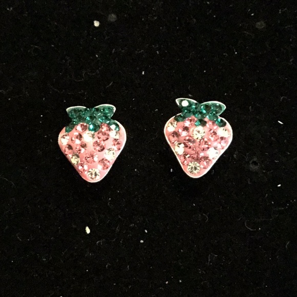 💯% 925 Sterling Silver Earrings w/Swarovski - Picture 2 of 2